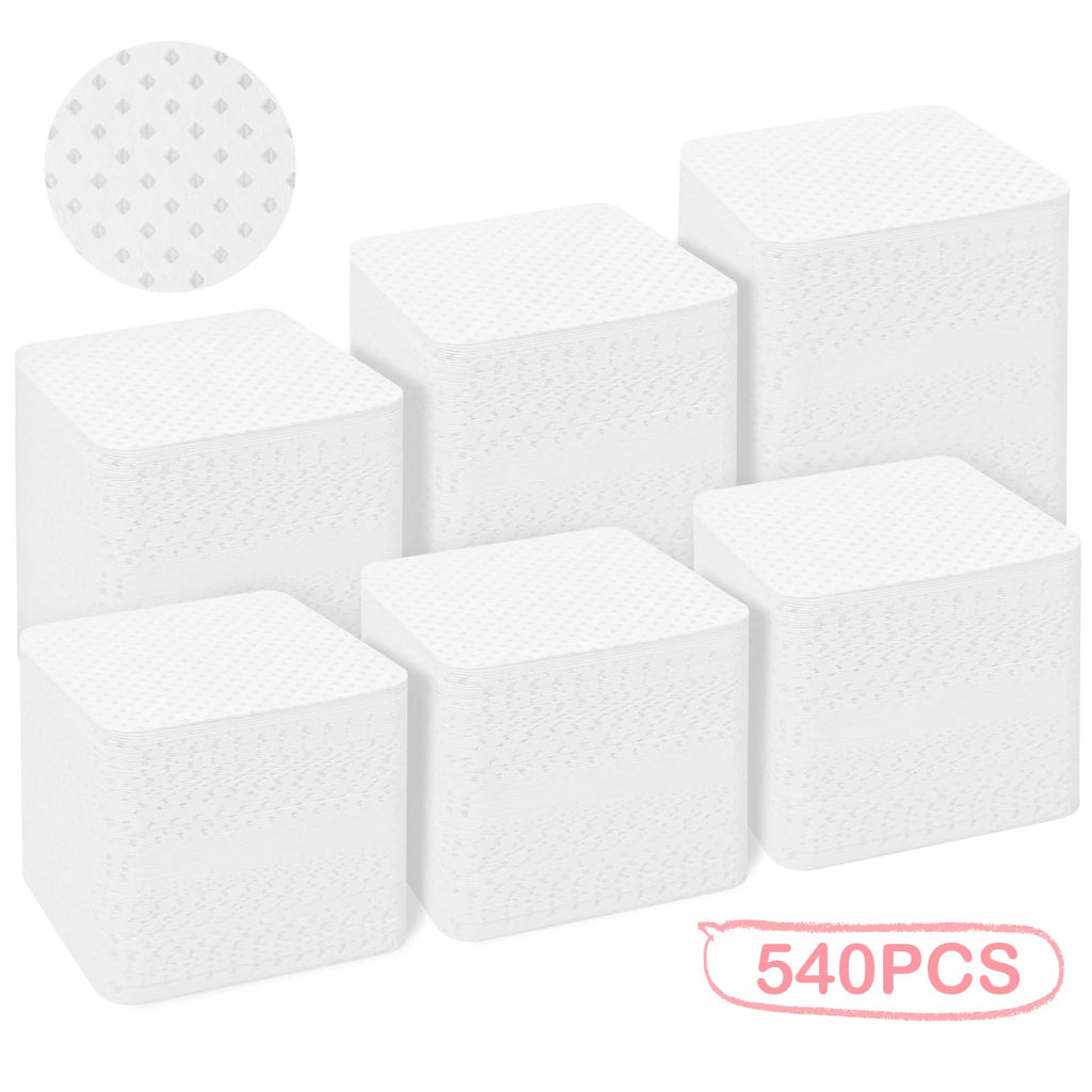Complete set of lint free nail wipes ready for beauty care