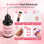 MelodySusie acetone free nail glue remover close up of precision tip