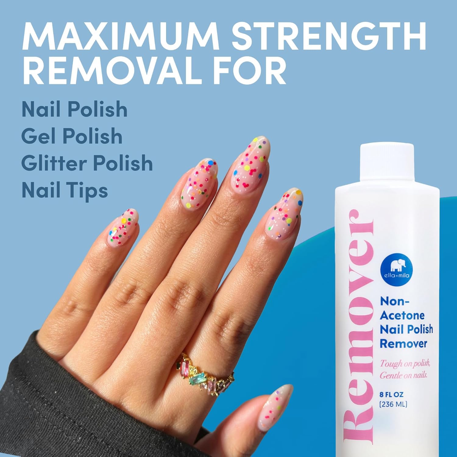 Ella+Mila non-acetone remover for natural nails