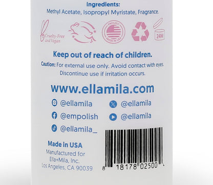 Ella+Mila nail care collection bottle