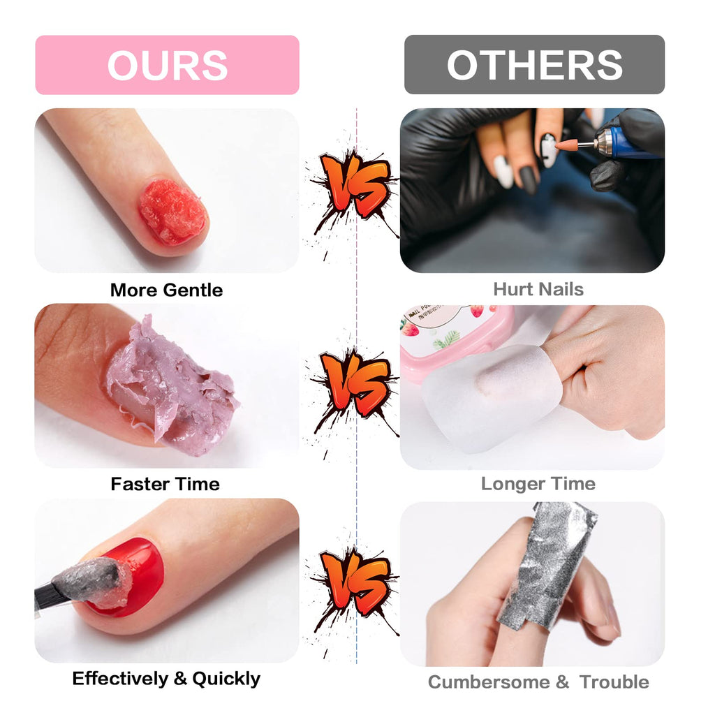 Besnel gel nail polish remover complete set box packaging