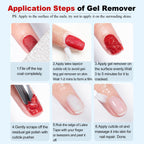 Louinstic gel nail polish remover scraping residue demonstration