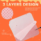 Corconess 400 pieces nail wipes stacked in clear plastic container
