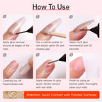 CurvLife press-on nail remover lifestyle application shot