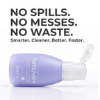 Zoya eight fluid ounces purple bottle pump dispenser