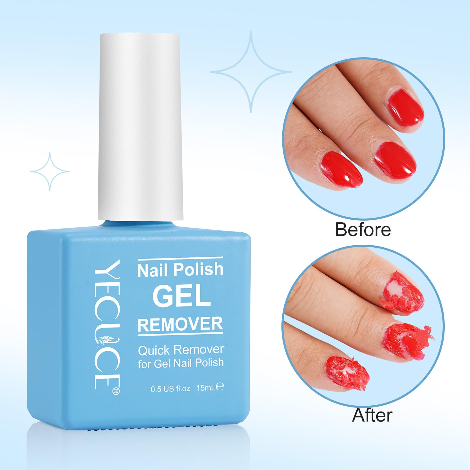Close up of Nifeishi nail remover texture and bottle