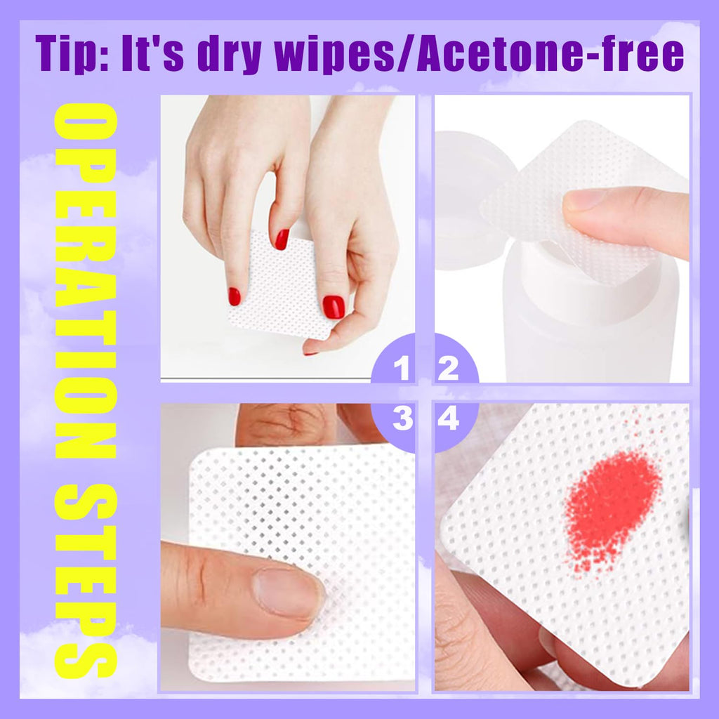 Nxj Infilila dry cleaning pads for nail polish removal