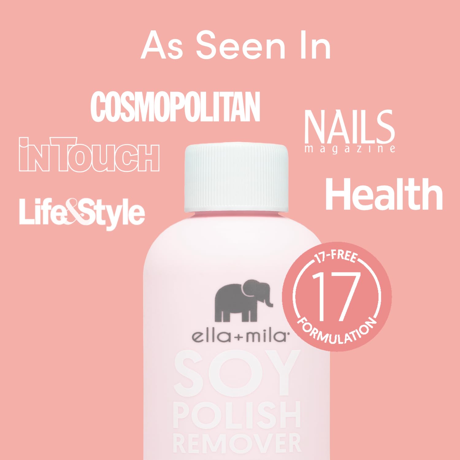 Vegan soy based nail polish remover with vitamins