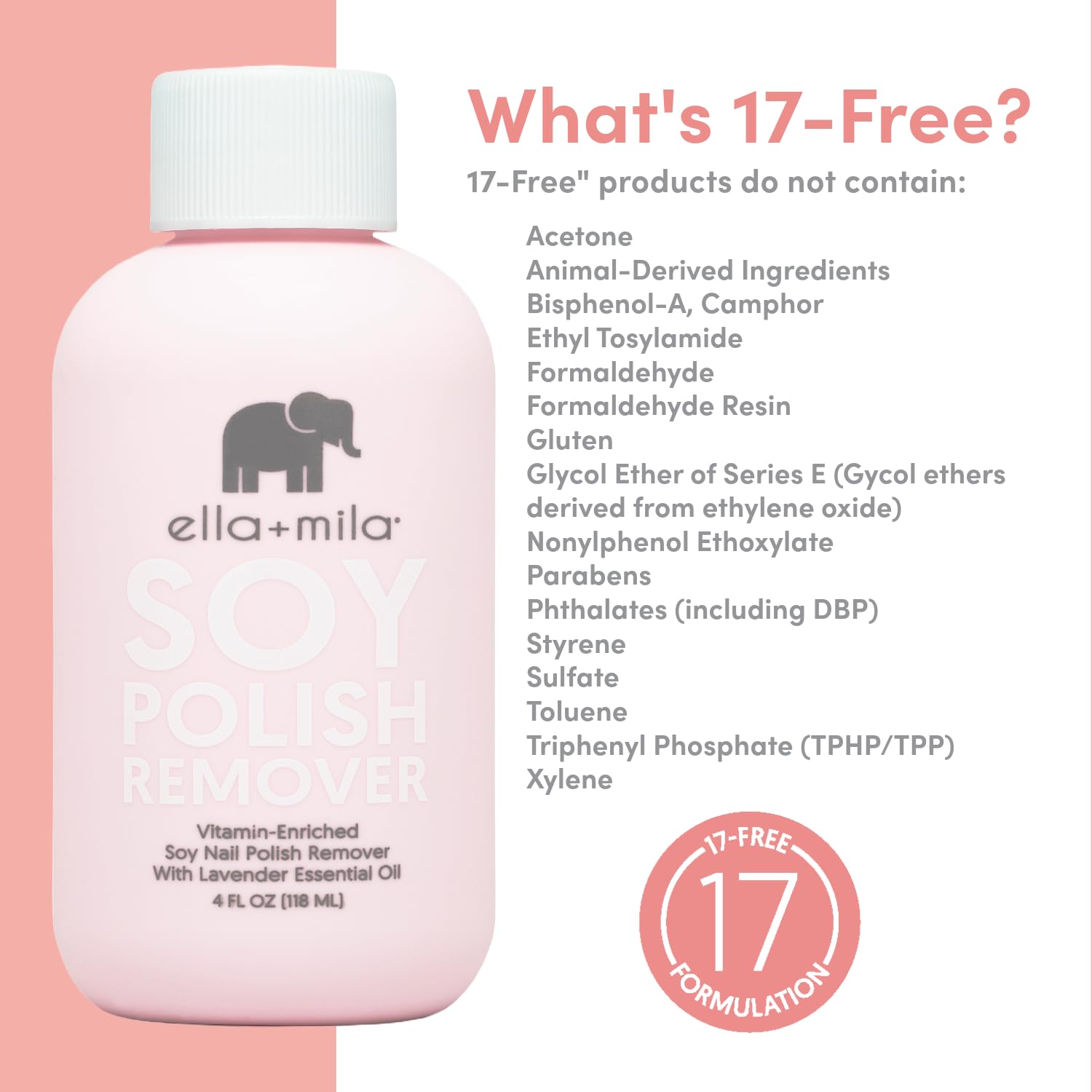 Ella+Mila lavender essential oil infused clean nail care