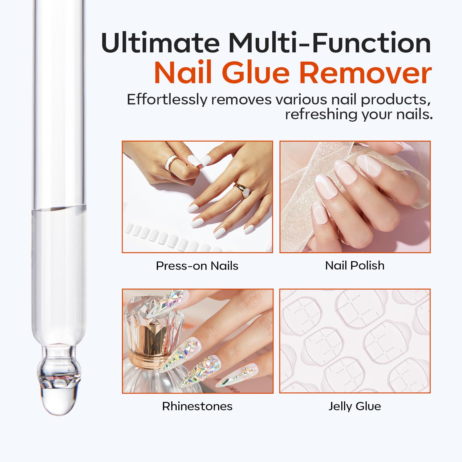 Modelones glue remover bottle for press on nails