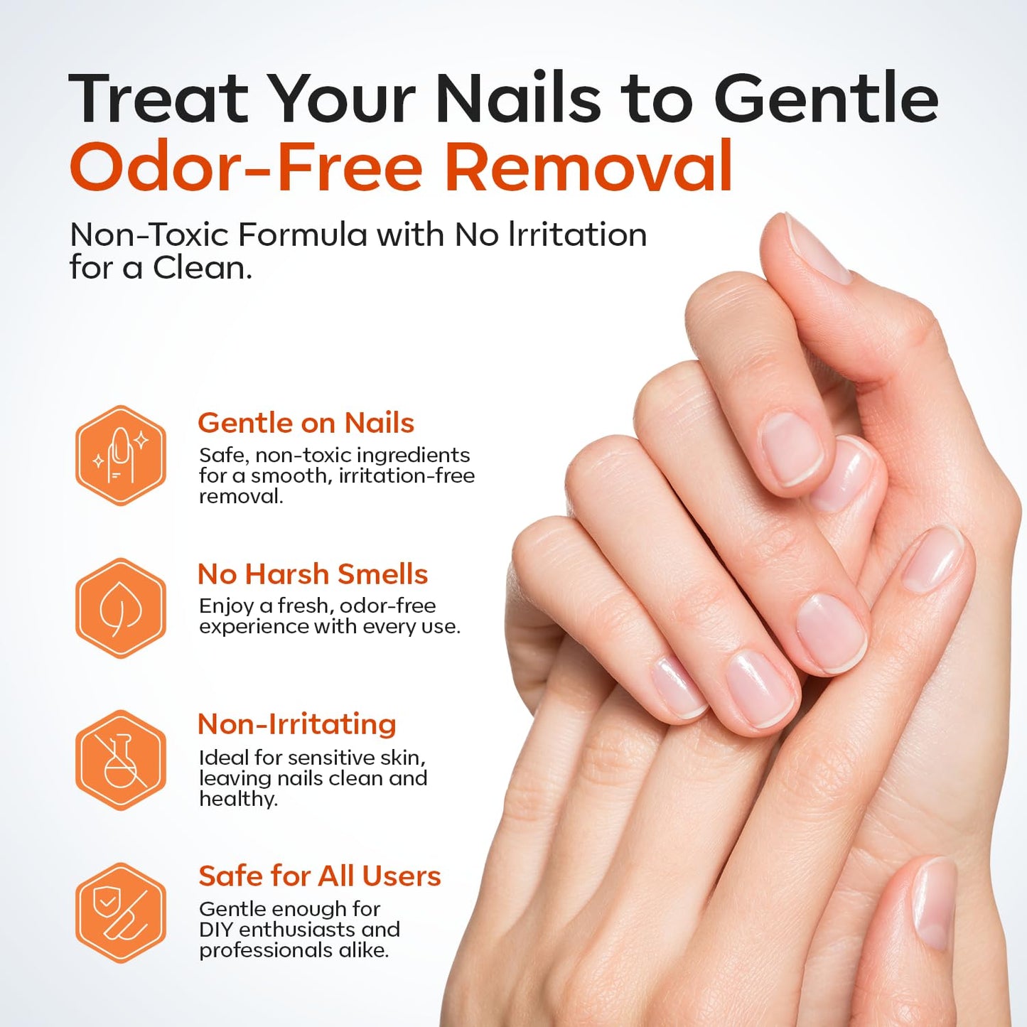Modelones nail glue remover application demonstration