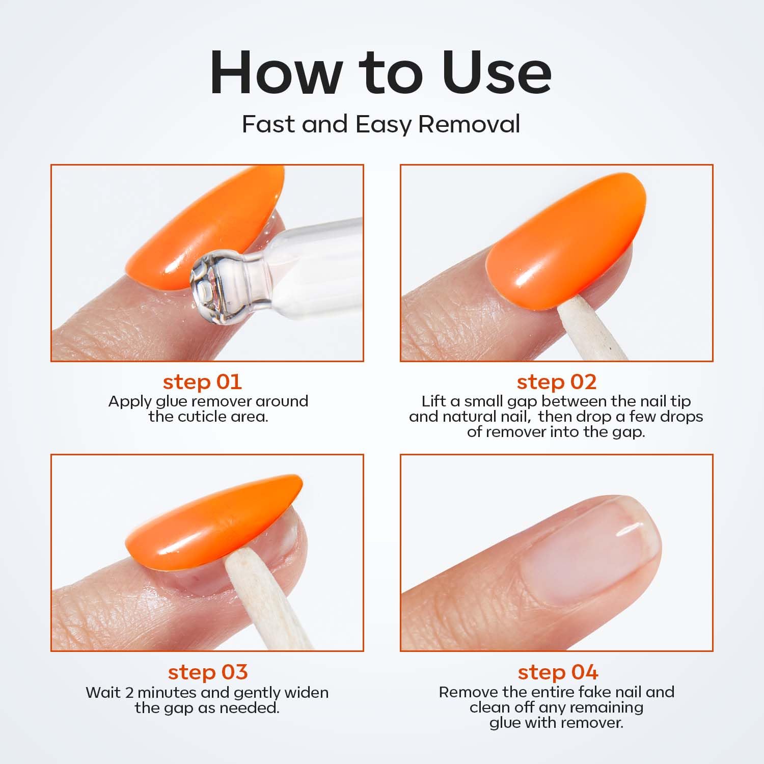 Modelones nail glue remover for acrylic tips and press ons