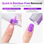 Glamonade individually wrapped acetone wipes box opened