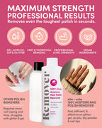 Ella+Mila acetone nail polish remover back label details