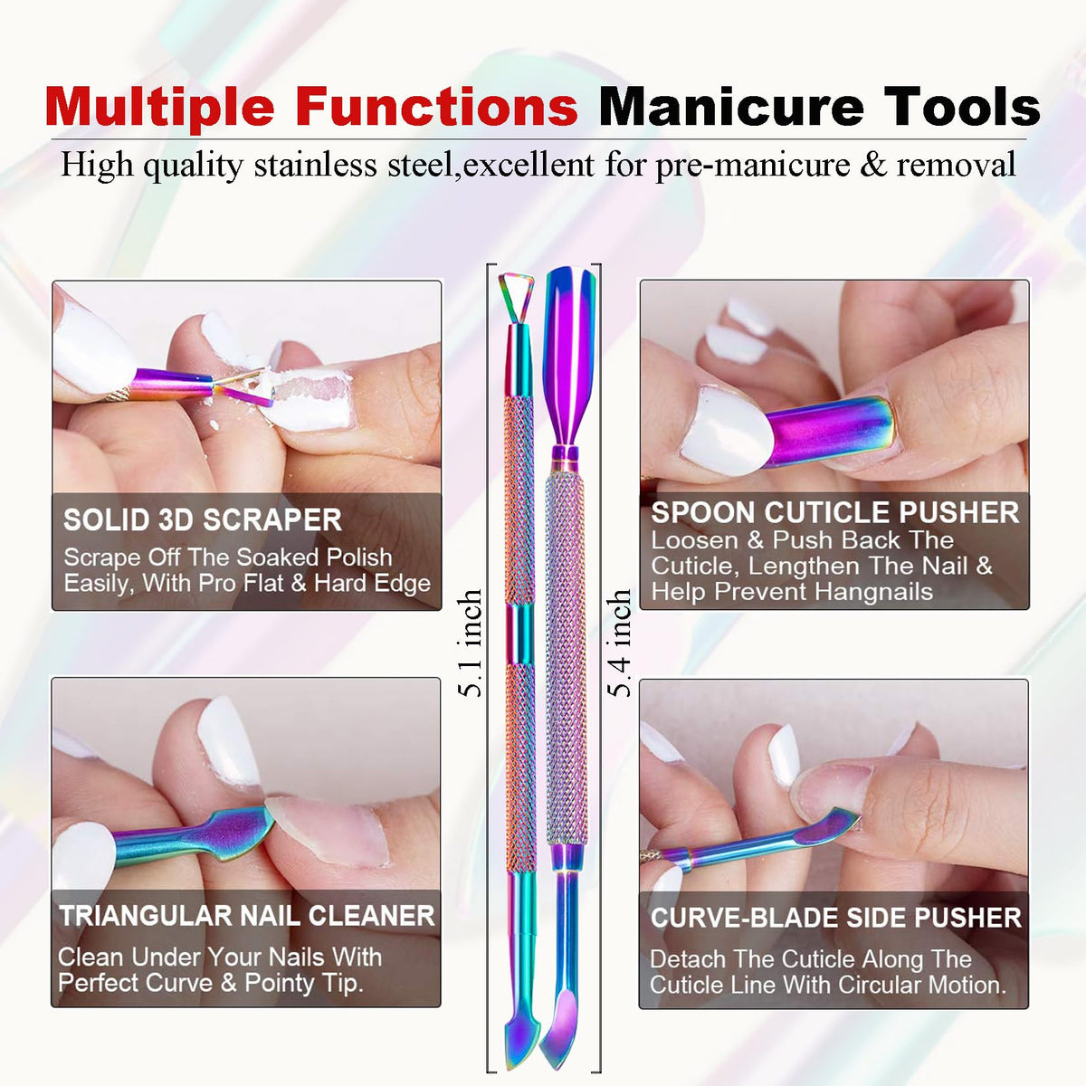 Louinstic gel nail remover bottle next to application tools