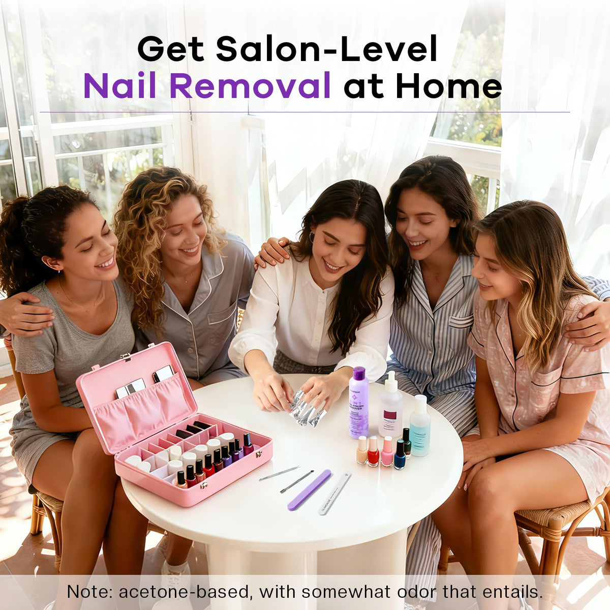Glamonade acetone remover for dip powder and artificial nails