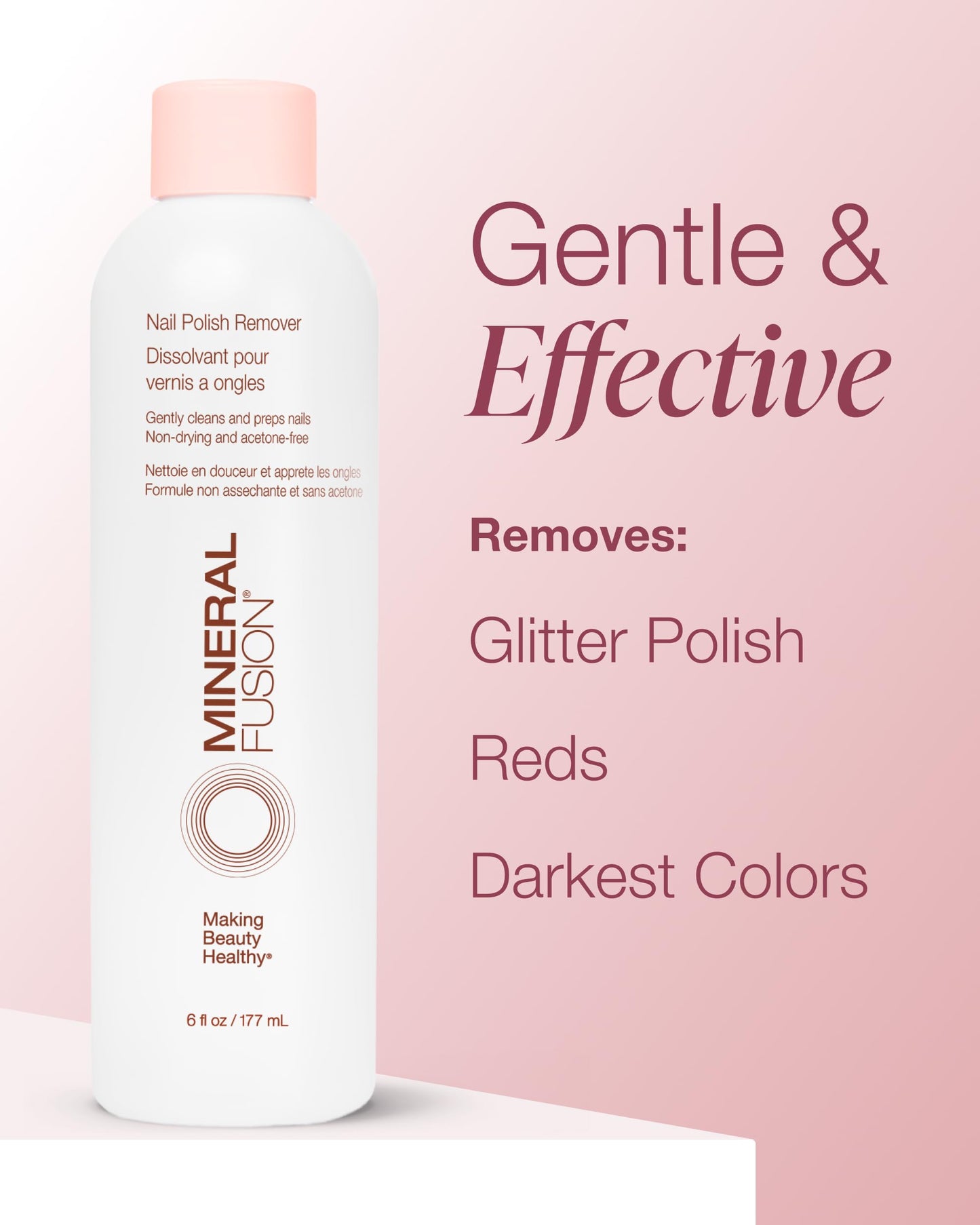 Mineral Fusion 6 Ounce non toxic premium manicure prep solution