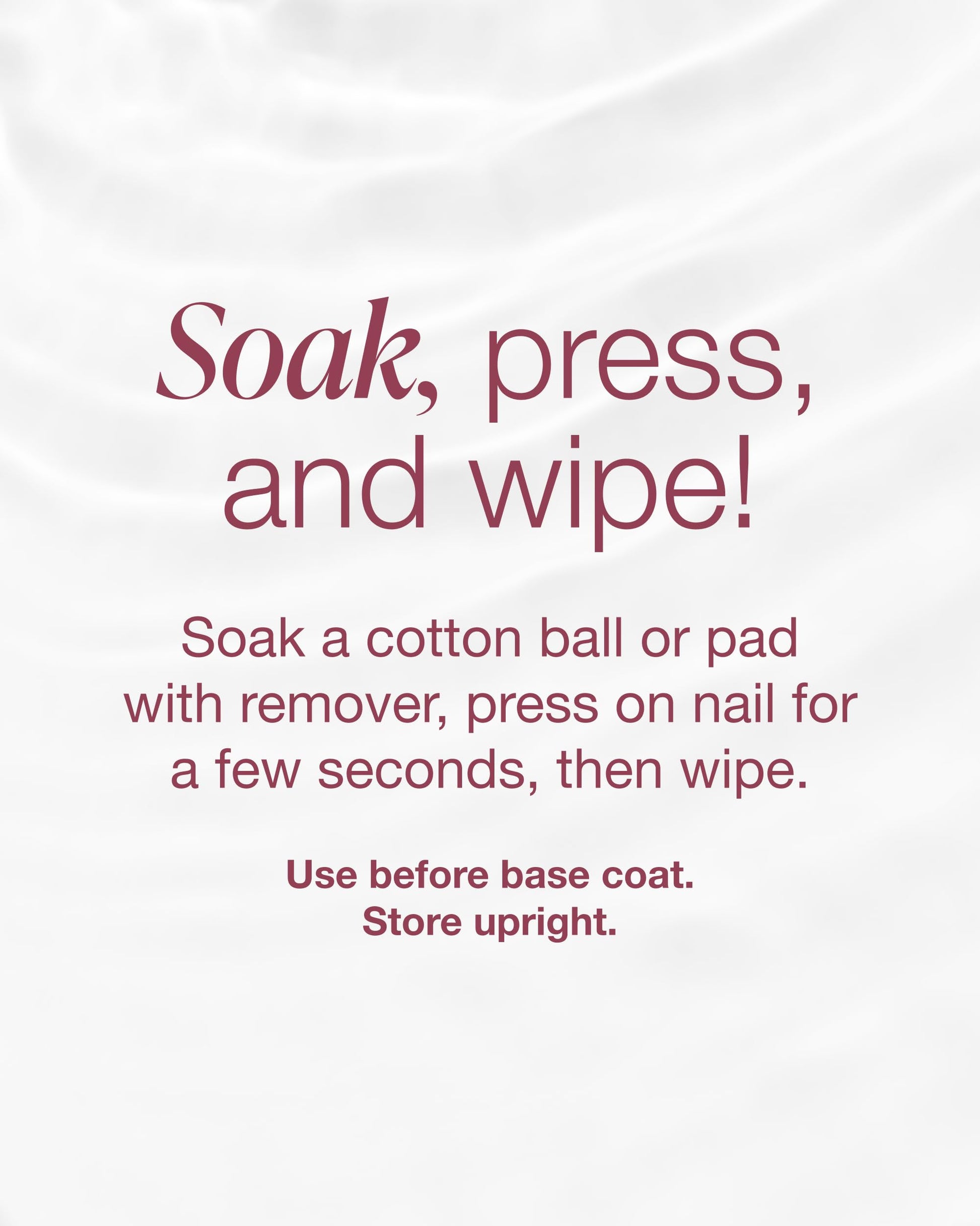 Authentic imported hydrating nail treatment bottle displaying directions