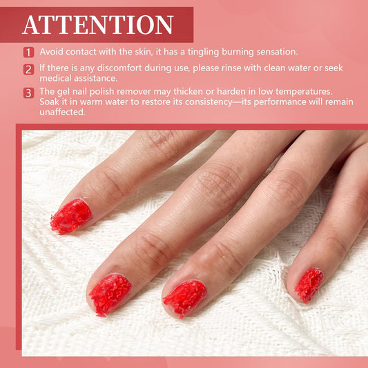 Close up of Jodsone gel nail polish remover applicator brush