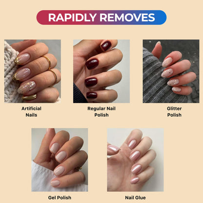 Professional liquid solvent for removing acrylic and gel manicures