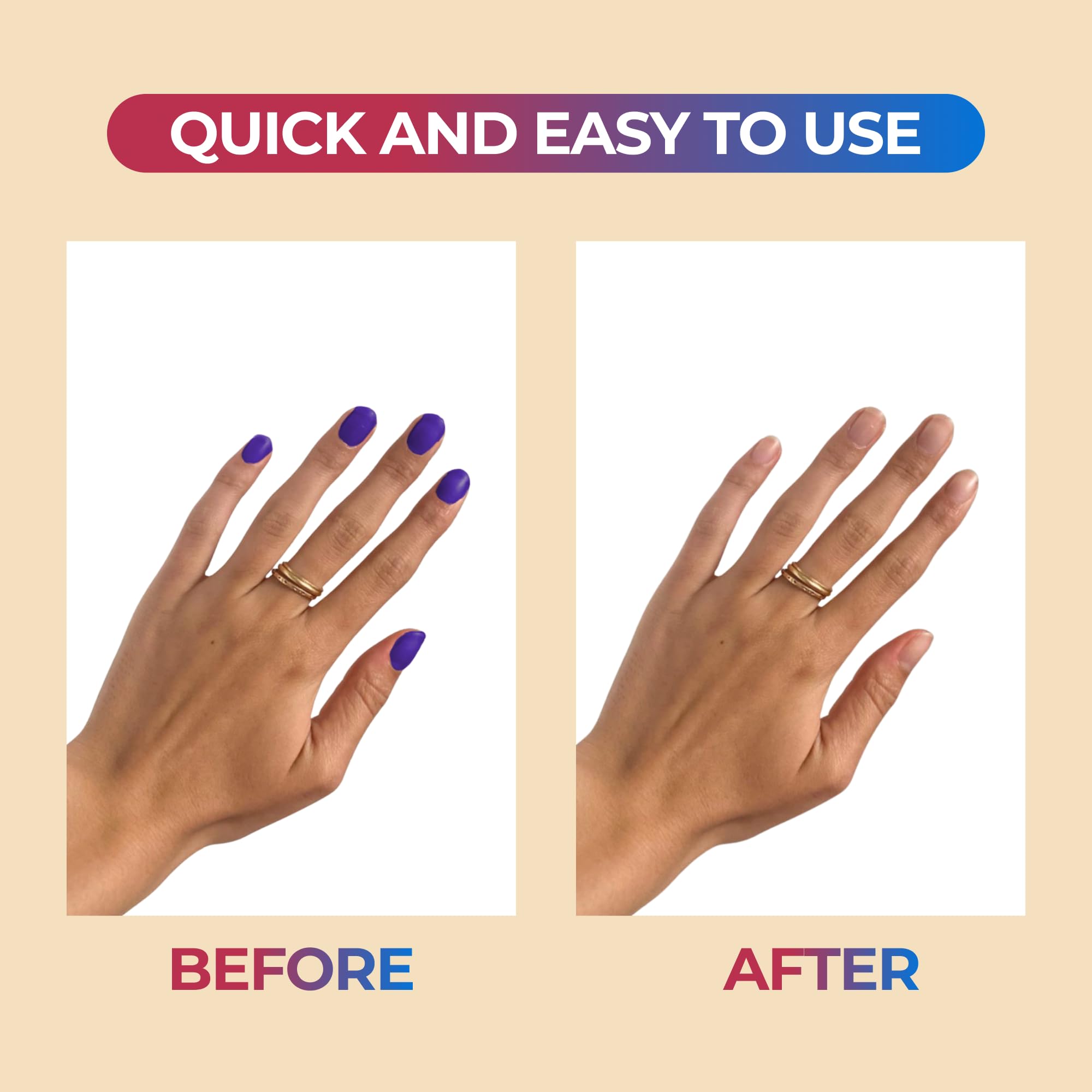 Fast acting unadulterated cosmetic acetone bottle for glitter polish removal