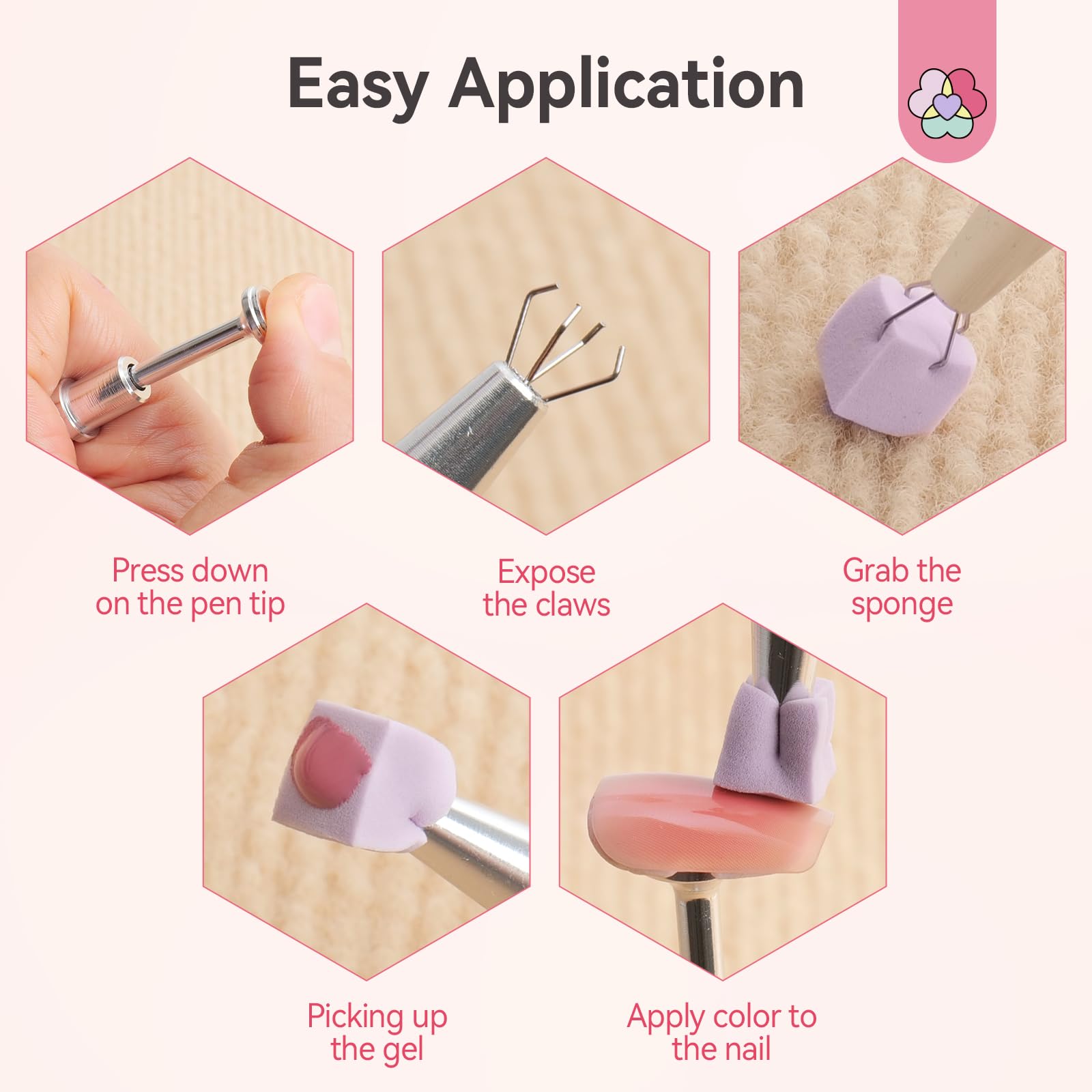 Saviland beauty accessories for gradient nail art application