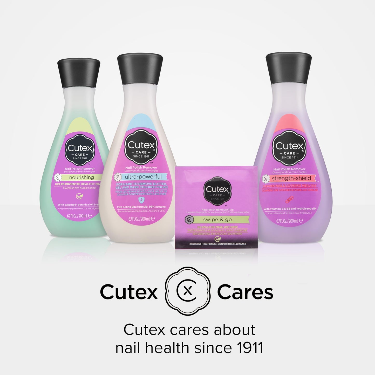 Cutex ultra powerful six point seventy six fluid ounce bottle product label details