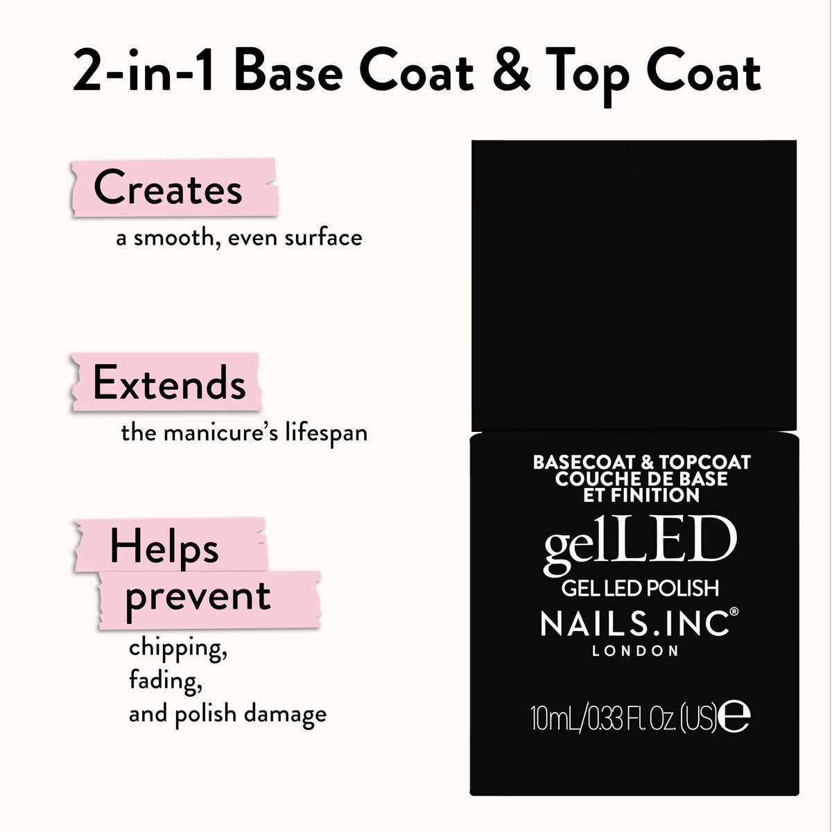Nails Inc gel removal accessories foil sachets and lint free wipes