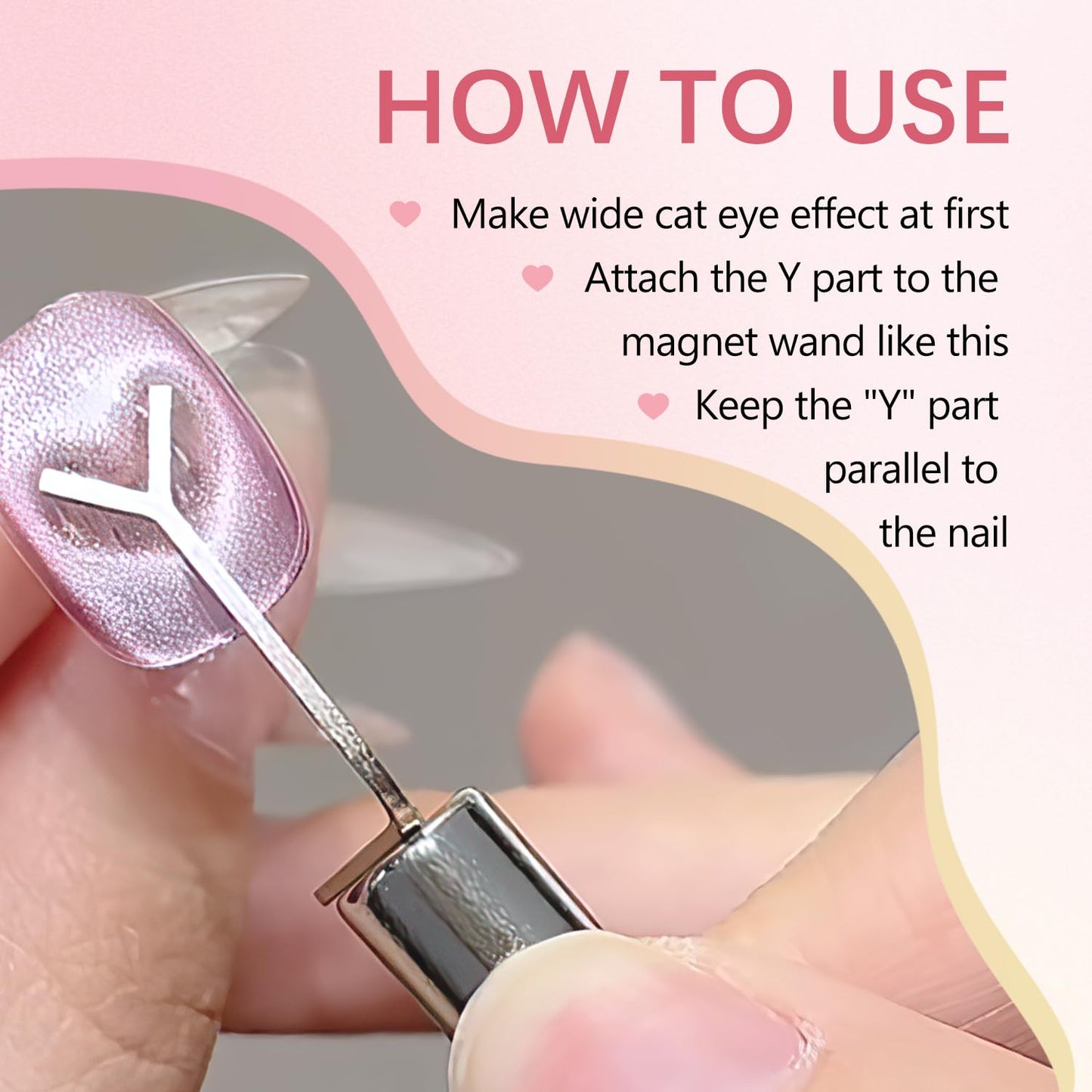 Professional cat eye magnetic nail tool for salon use