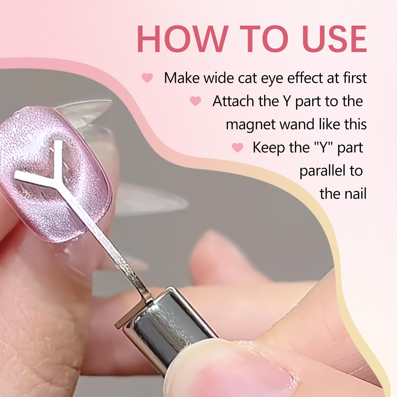 Professional cat eye magnetic nail tool for salon use
