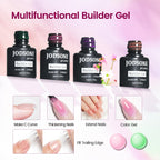 Jodsone base coat and top coat bottles for manicure preparation