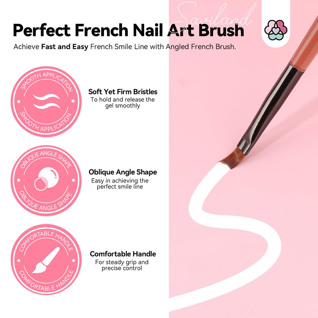 Complete Saviland nail art set packaging and contents.