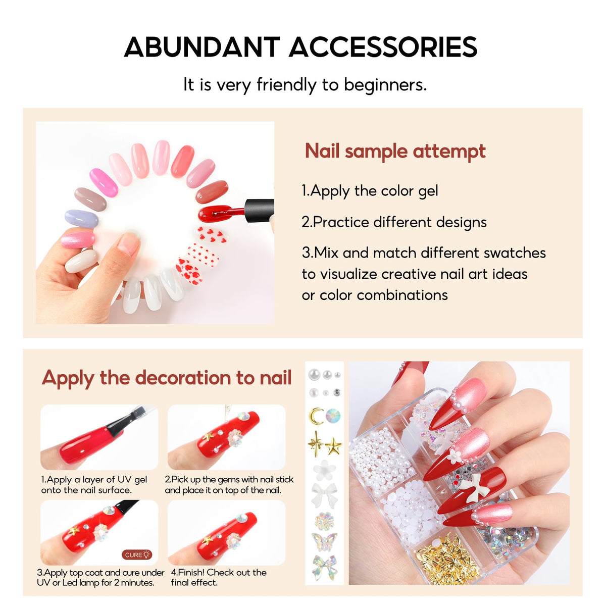 Complete packaged Peacecolor manicure set ready for home use