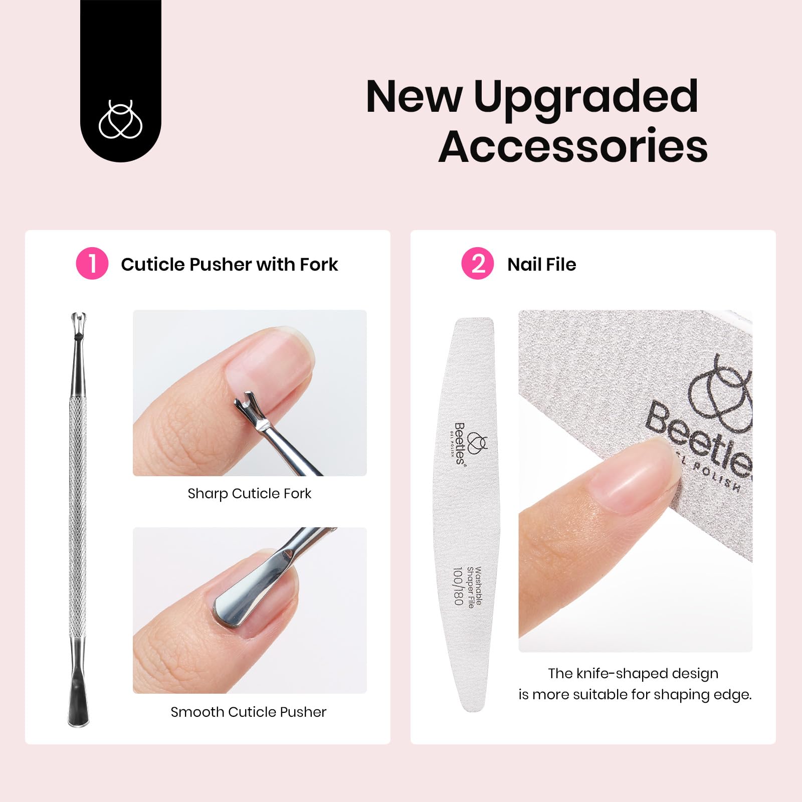 Beetles brand nail care tools for home salon manicure