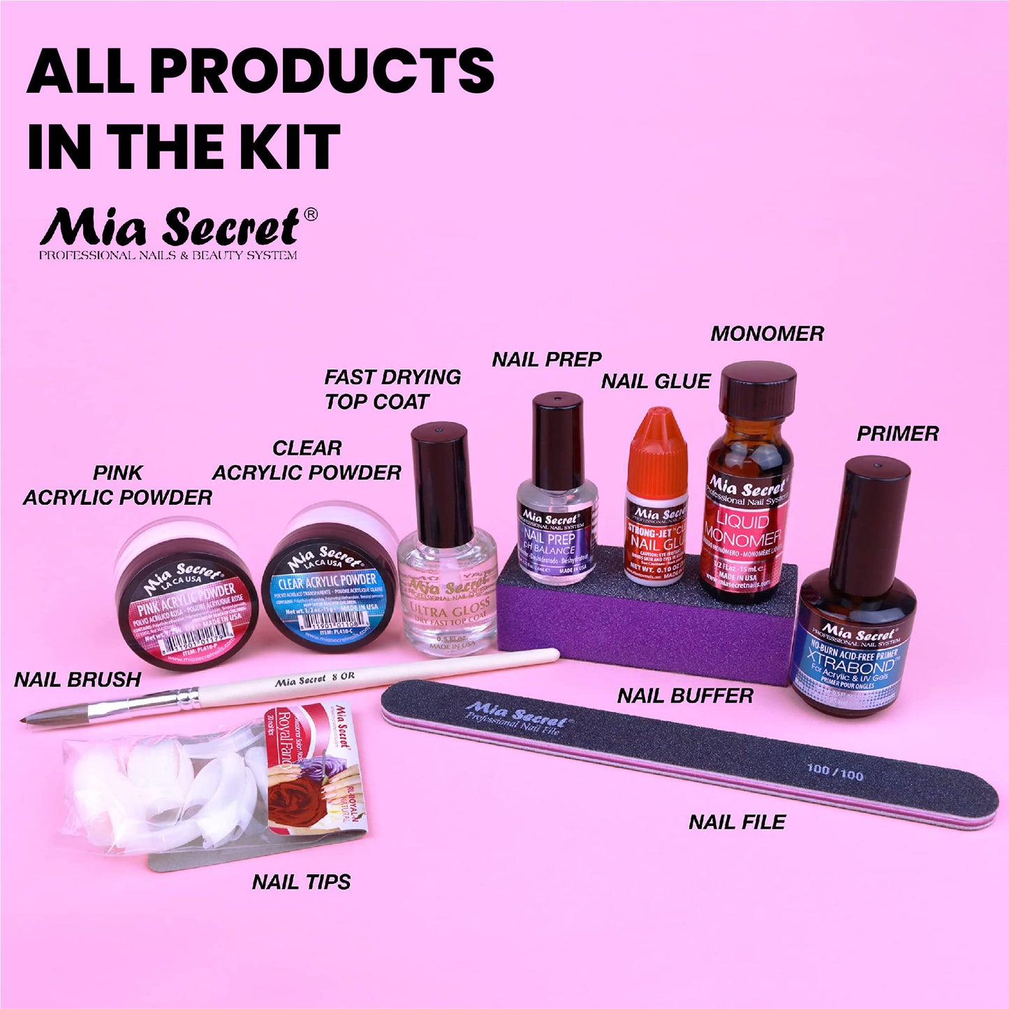 Mia Secret acrylic nail system for home use