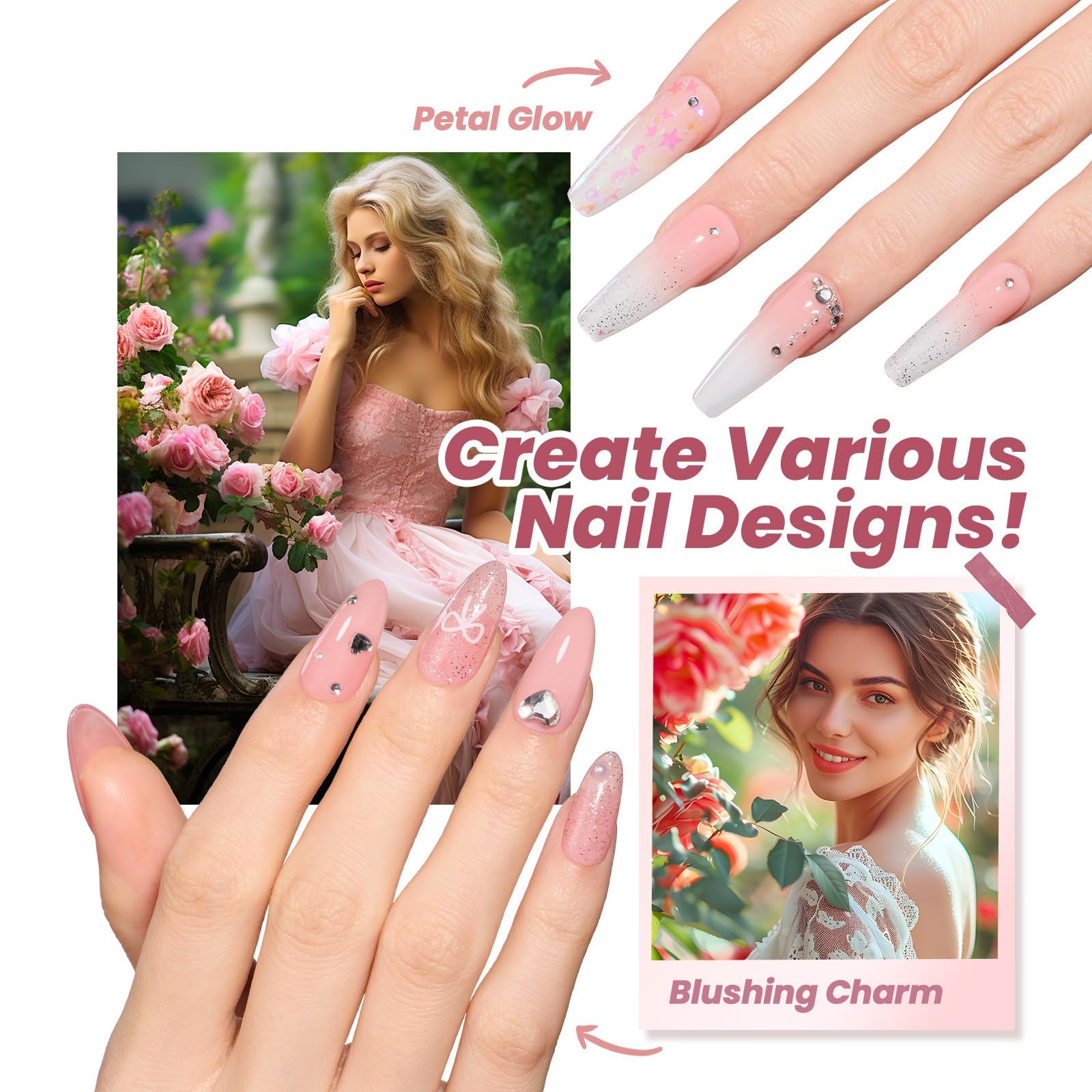 Beetles gel manicure kit contents including base and top coats