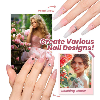 Beetles gel manicure kit contents including base and top coats
