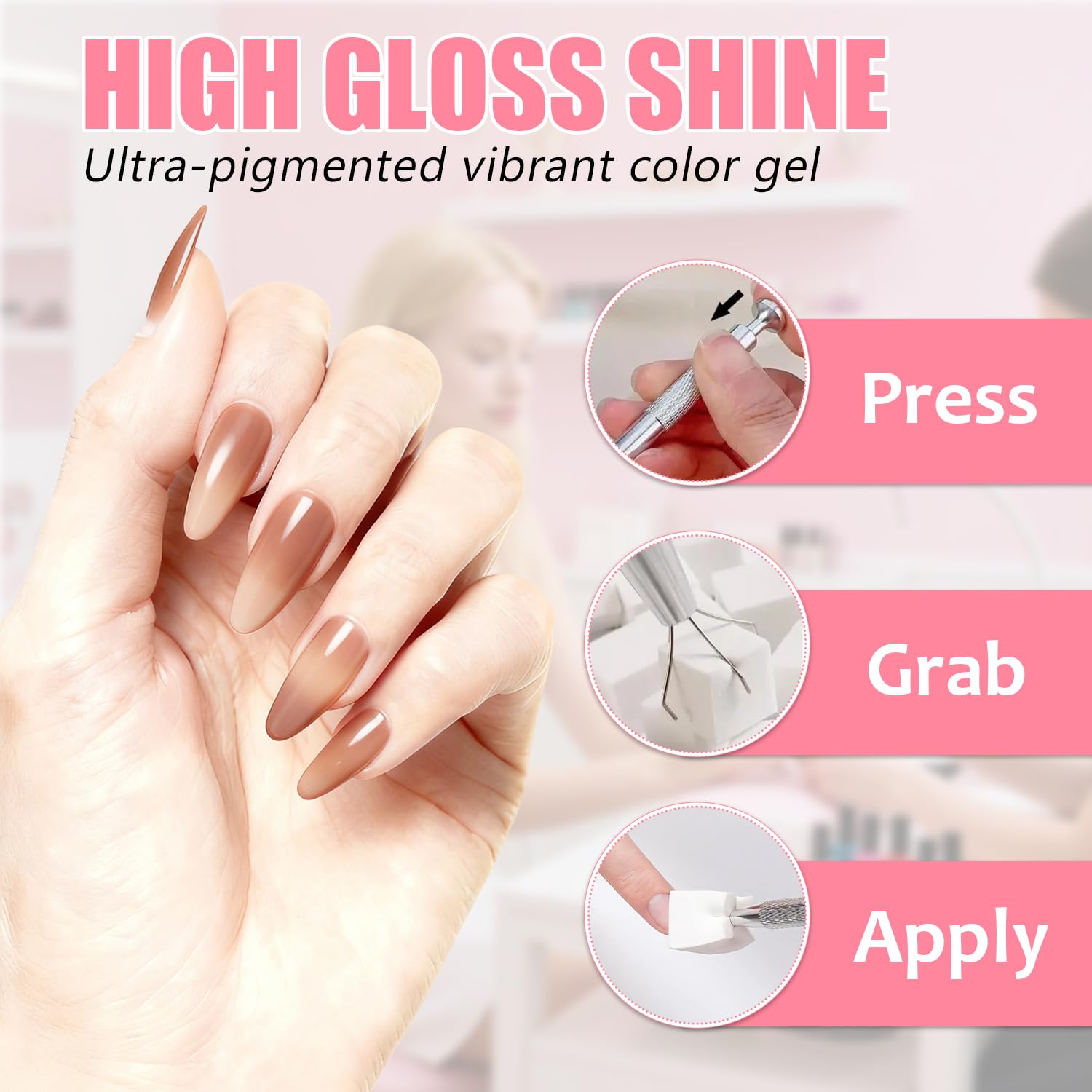 HiLemon solid pudding gel palette with included sponge tools