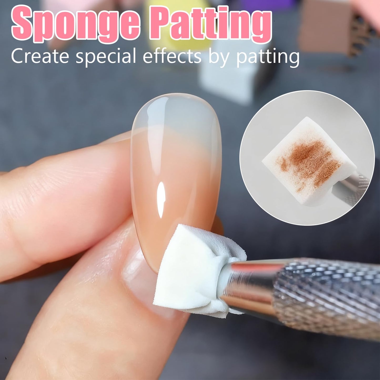 Close up of HiLemon ombre gel nail polish palette texture