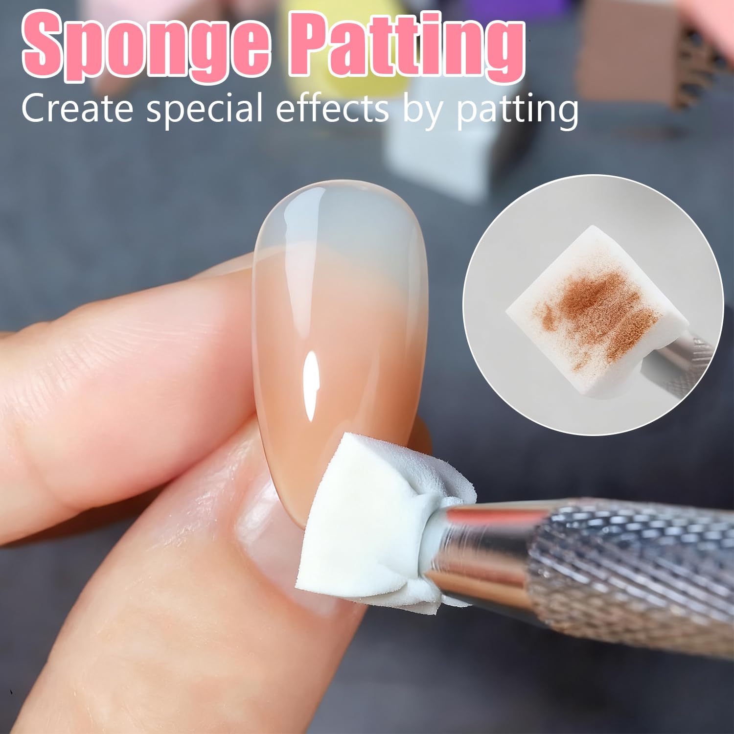 Close up of HiLemon ombre gel nail polish palette texture
