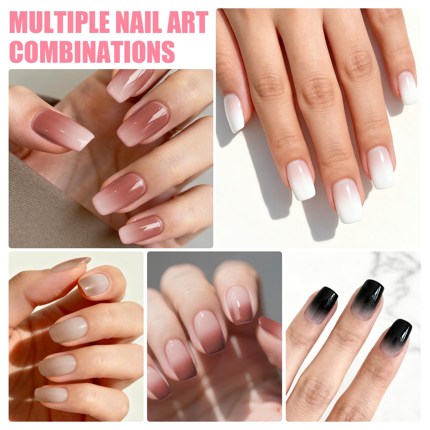 HiLemon pat gel kit featuring brushes and sponges for nail art
