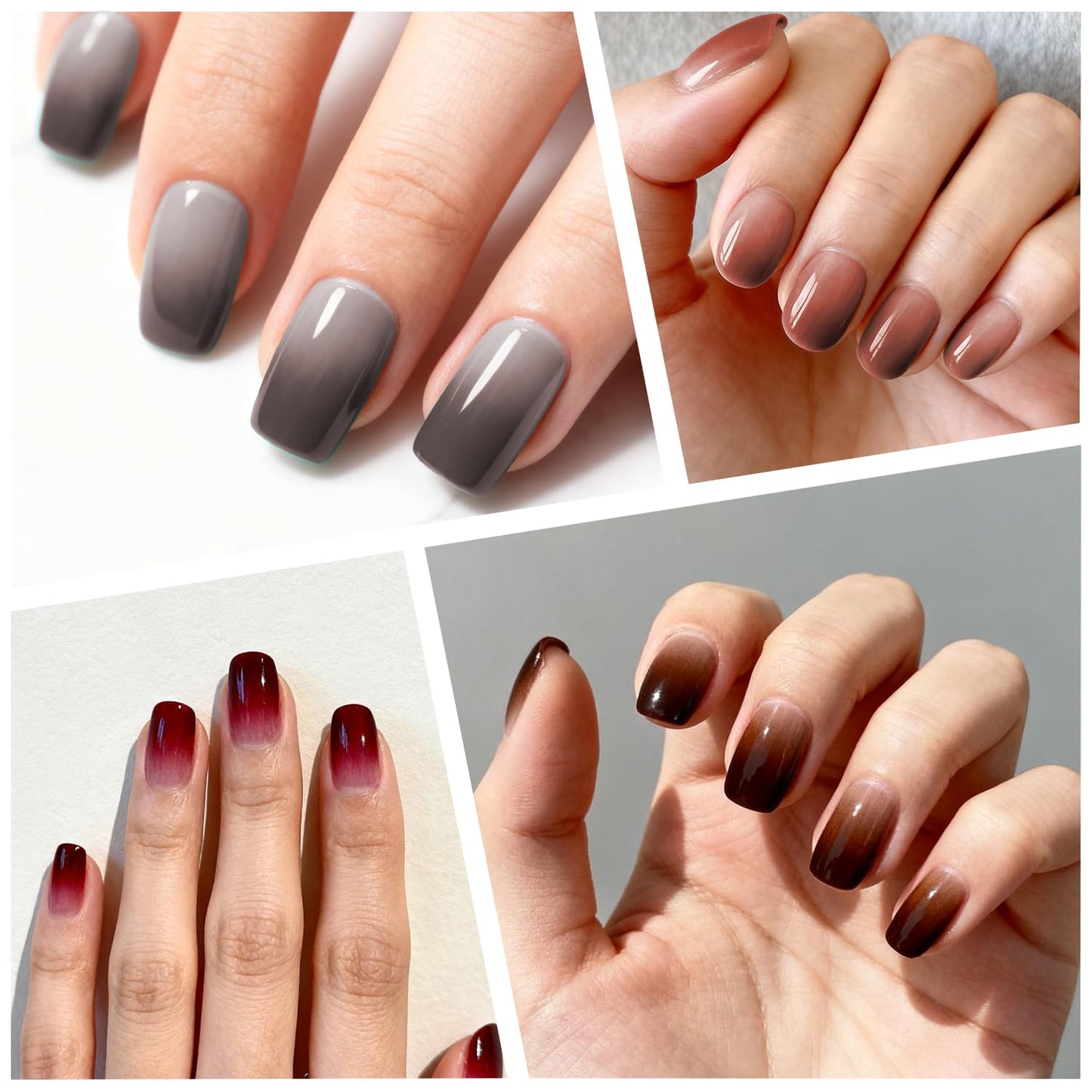 Application demonstration of HiLemon gradient blush gel nails