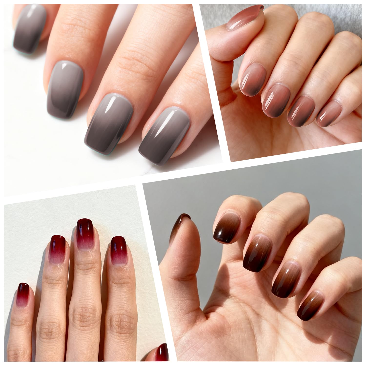 Application demonstration of HiLemon gradient blush gel nails