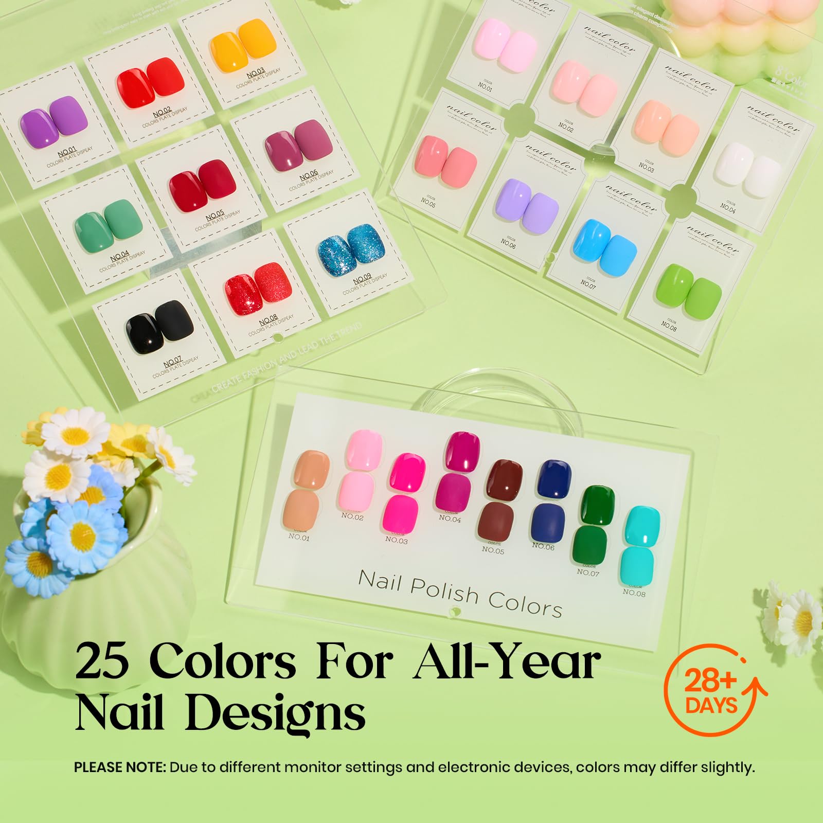 Top view of Beetles gel nail starter set contents