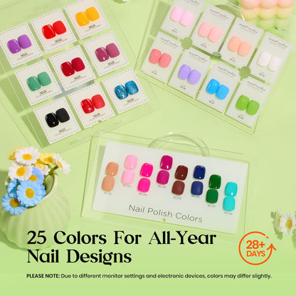 Top view of Beetles gel nail starter set contents