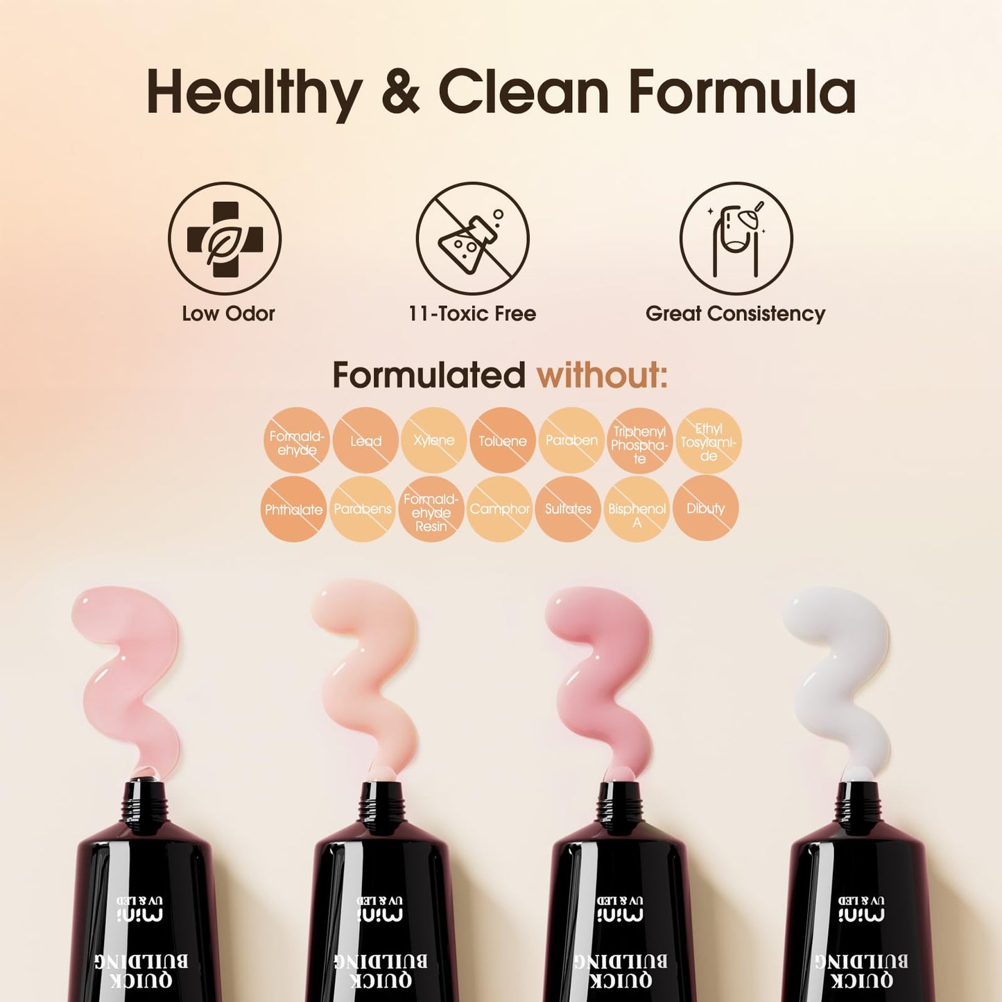 Packaging details of Rosalind poly nail gel kit imported from USA