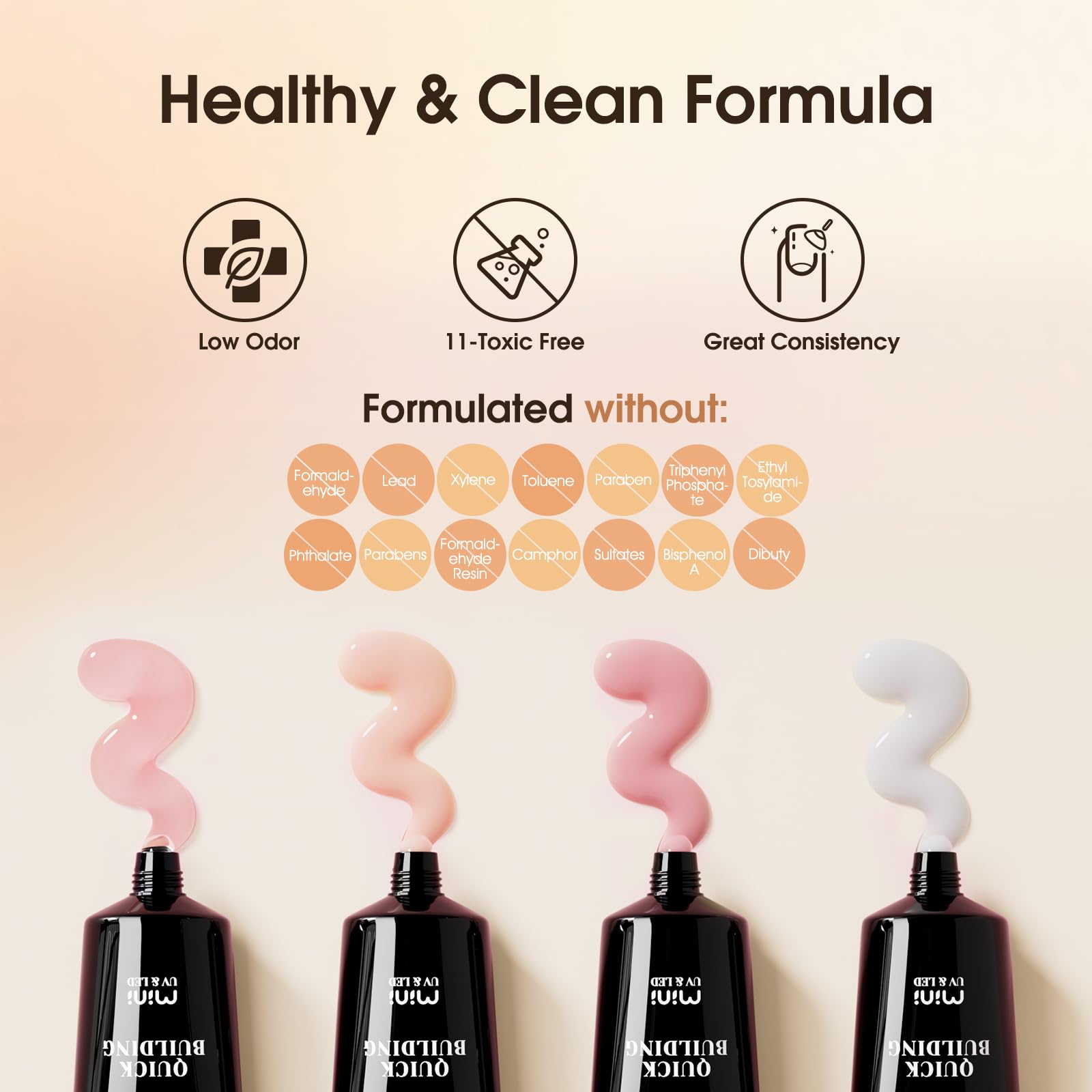 Packaging details of Rosalind poly nail gel kit imported from USA