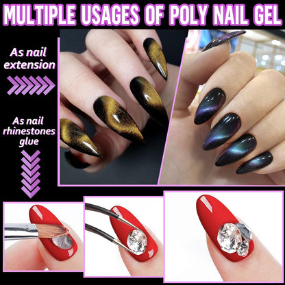 Professional salon style nail extensions using Ebanku kit