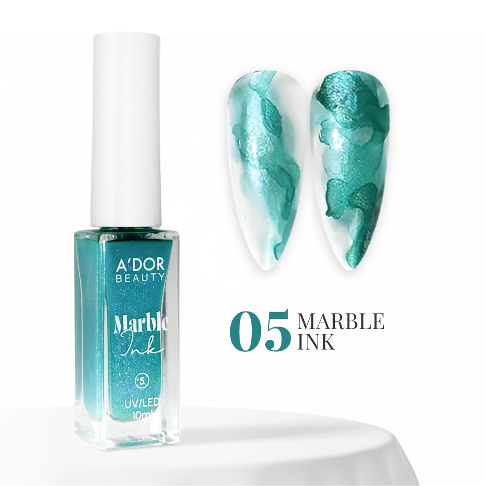 A'Dor Beauty 17-piece watercolor and metallic nail ink collection