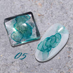 A'Dor Beauty turquoise marble ink shade 5 fluid finish swatch